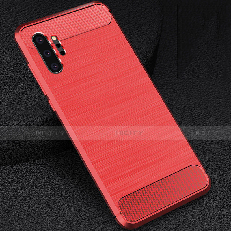 Custodia Silicone Cover Morbida Line C02 per Samsung Galaxy Note 10 Plus 5G Rosso