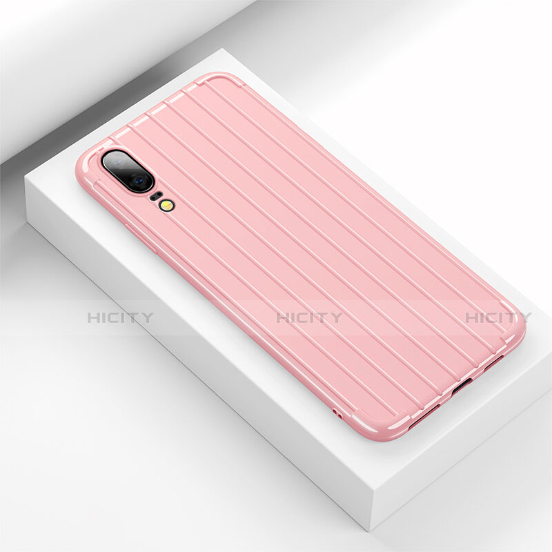 Custodia Silicone Cover Morbida Line C03 per Huawei P20