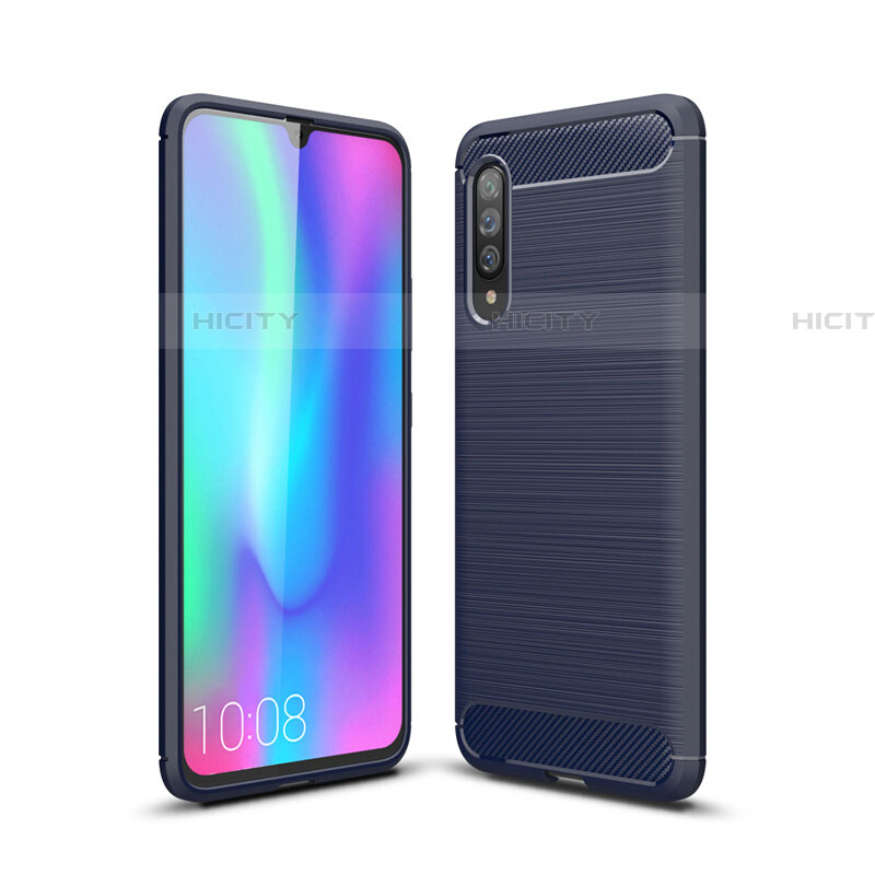 Custodia Silicone Cover Morbida Line C04 per Samsung Galaxy A70 Blu