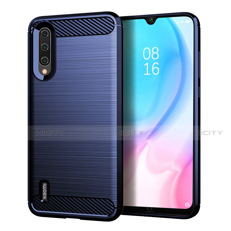 Custodia Silicone Cover Morbida Line C05 per Xiaomi Mi A3 Blu