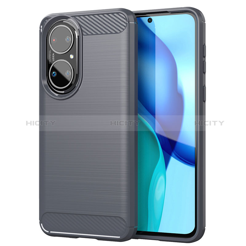 Custodia Silicone Cover Morbida Line MF1 per Huawei P50 Pro Grigio