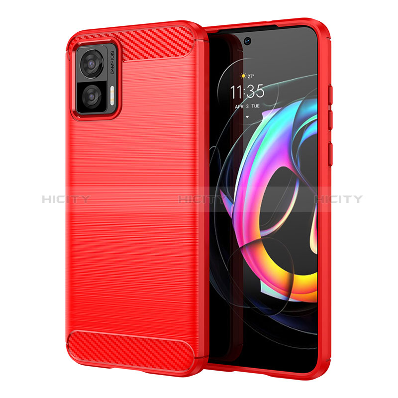 Custodia Silicone Cover Morbida Line MF1 per Motorola Moto Edge 30 Neo 5G Rosso