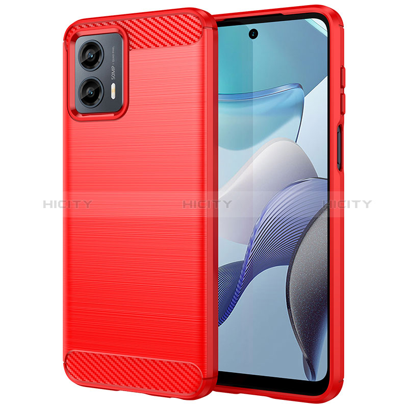 Custodia Silicone Cover Morbida Line MF1 per Motorola Moto G 5G (2023) Rosso