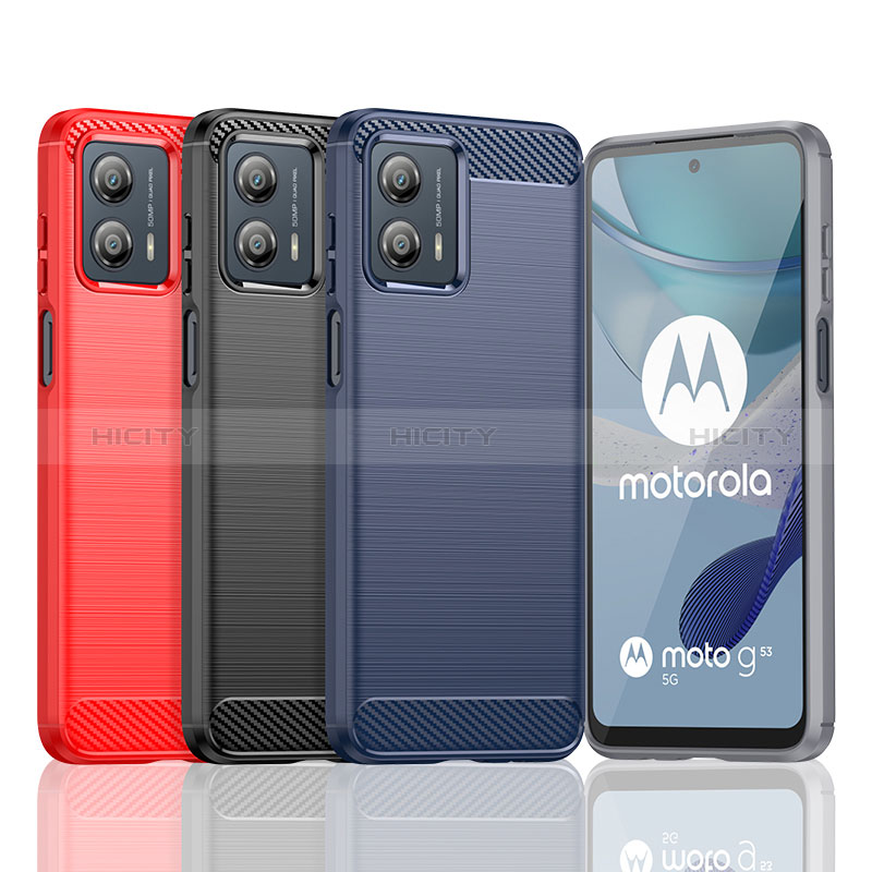 Custodia Silicone Cover Morbida Line MF1 per Motorola Moto G53 5G