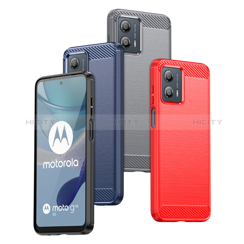 Custodia Silicone Cover Morbida Line MF1 per Motorola Moto G53 5G