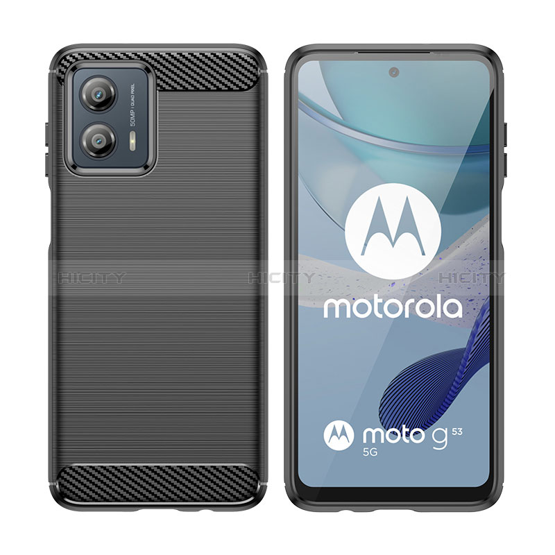 Custodia Silicone Cover Morbida Line MF1 per Motorola Moto G53y 5G