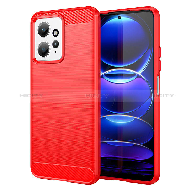 Custodia Silicone Cover Morbida Line MF1 per Xiaomi Redmi Note 12 4G Rosso