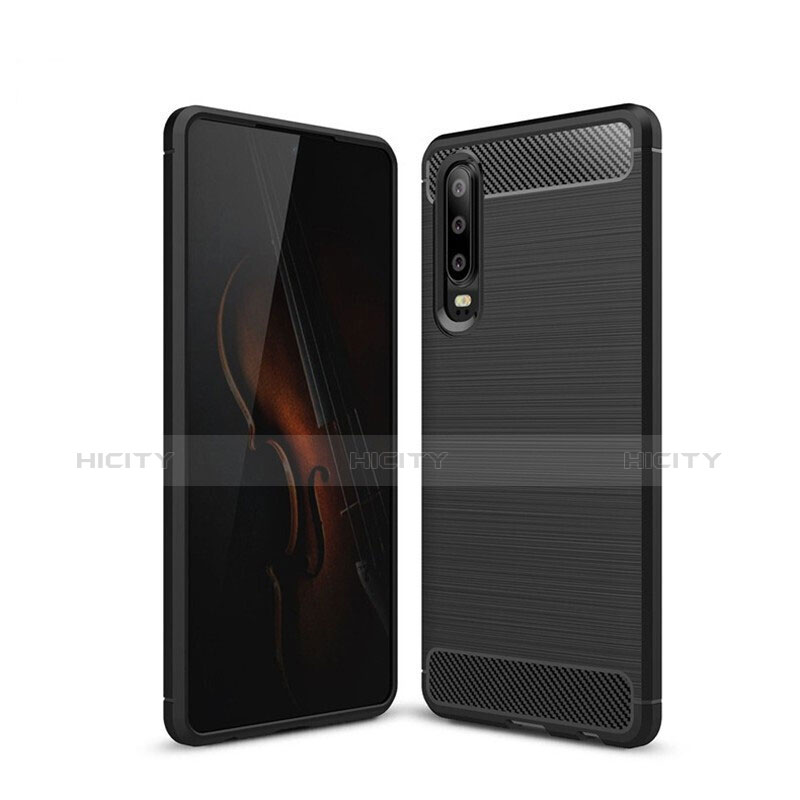 Custodia Silicone Cover Morbida Line per Huawei P30 Nero