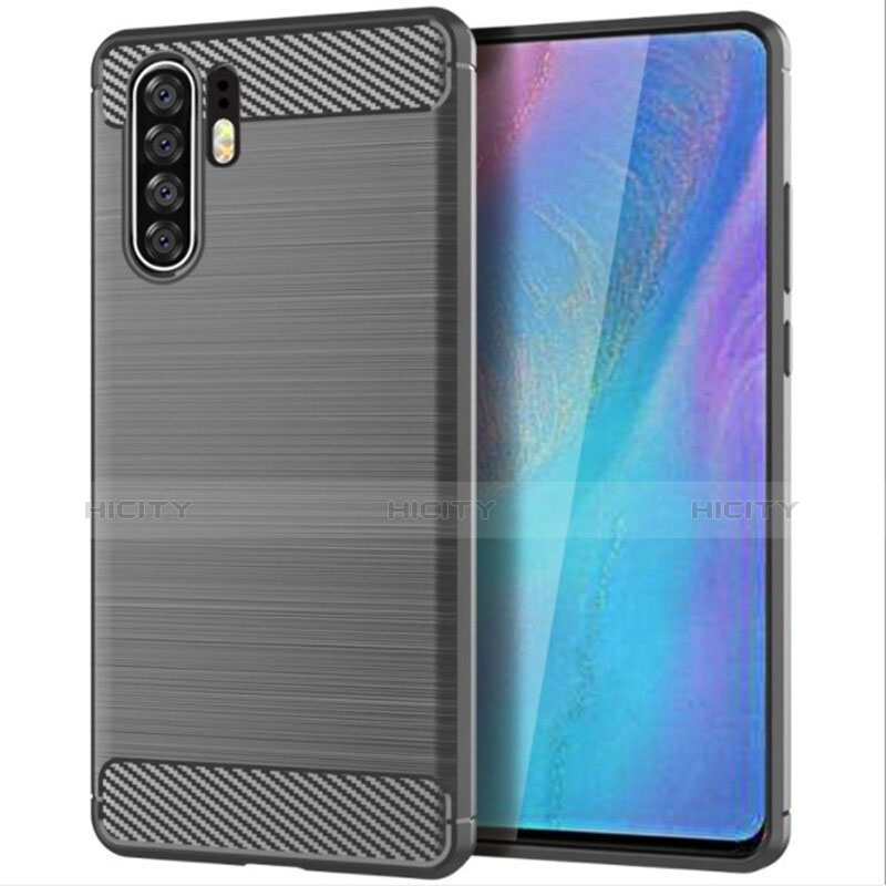 Custodia Silicone Cover Morbida Line per Huawei P30 Pro Grigio