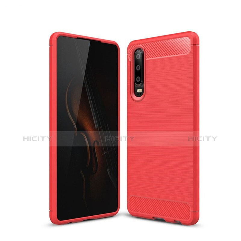 Custodia Silicone Cover Morbida Line per Huawei P30 Rosso