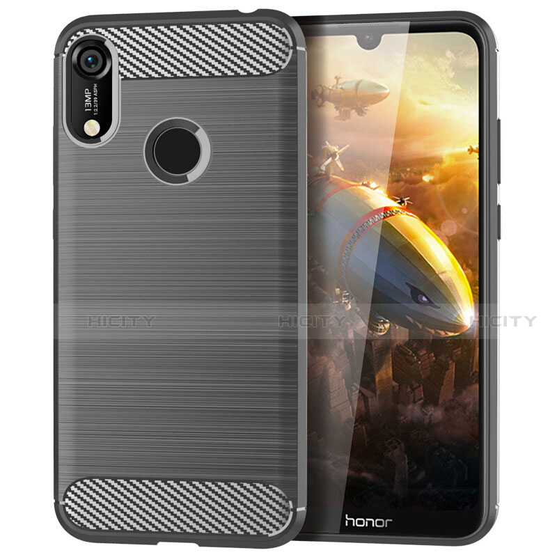 Custodia Silicone Cover Morbida Line per Huawei Y6 (2019) Grigio