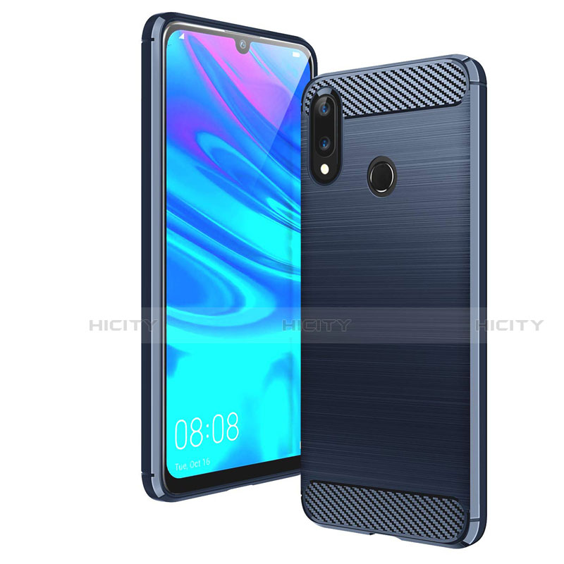 Custodia Silicone Cover Morbida Line per Huawei Y7 (2019) Blu