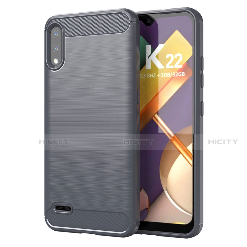 Custodia Silicone Cover Morbida Line per LG K22 Grigio