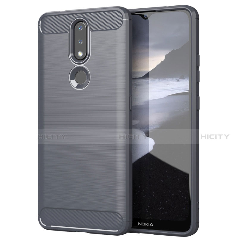 Custodia Silicone Cover Morbida Line per Nokia 2.4 Grigio