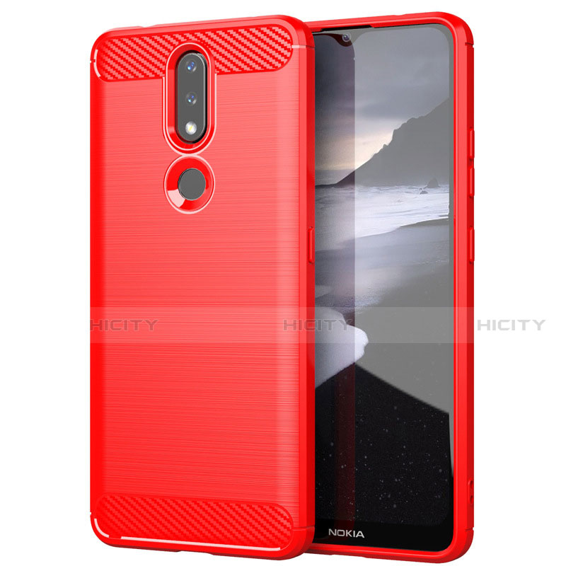 Custodia Silicone Cover Morbida Line per Nokia 2.4 Rosso