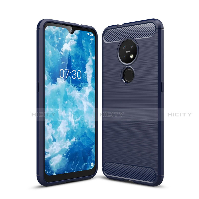 Custodia Silicone Cover Morbida Line per Nokia 6.2 Blu