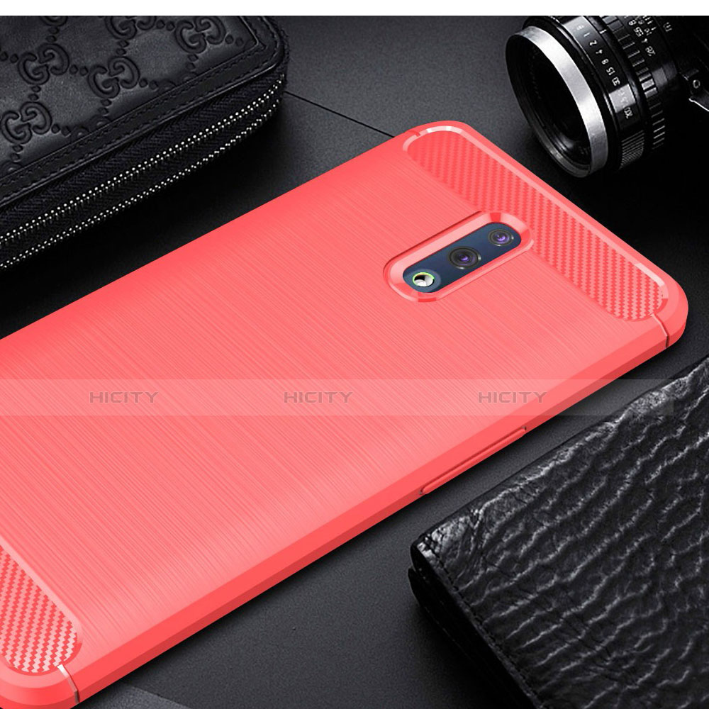 Custodia Silicone Cover Morbida Line per Oppo Reno Rosso