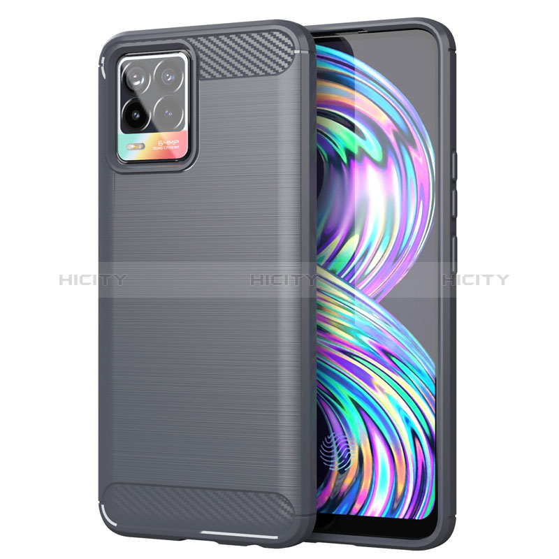 Custodia Silicone Cover Morbida Line per Realme 8 Pro Grigio