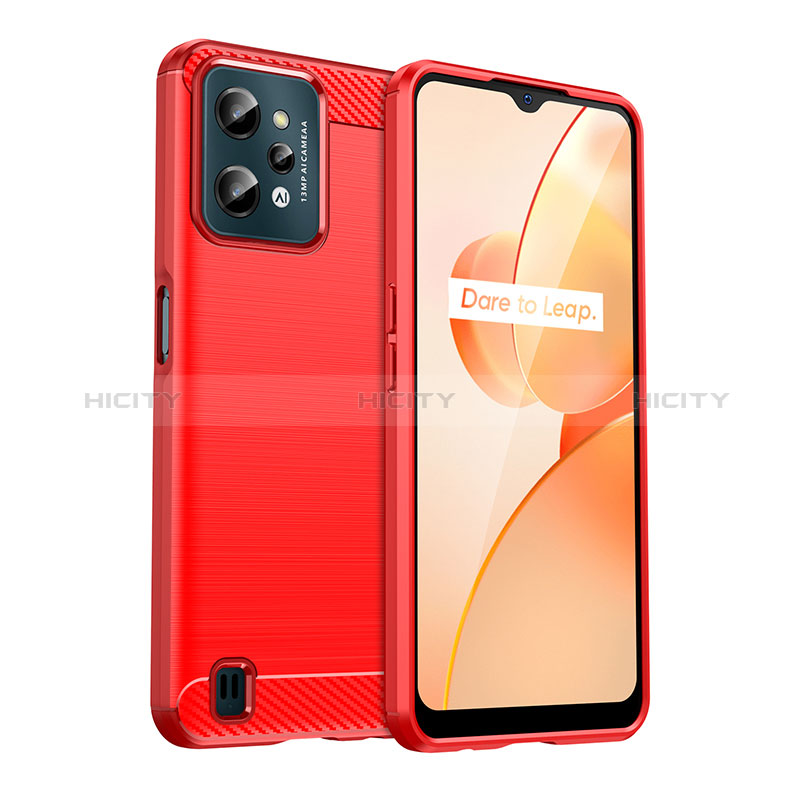 Custodia Silicone Cover Morbida Line per Realme C31 Rosso