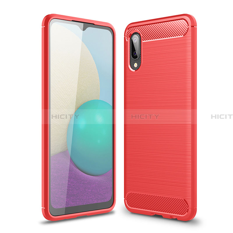 Custodia Silicone Cover Morbida Line per Samsung Galaxy A02 Rosso