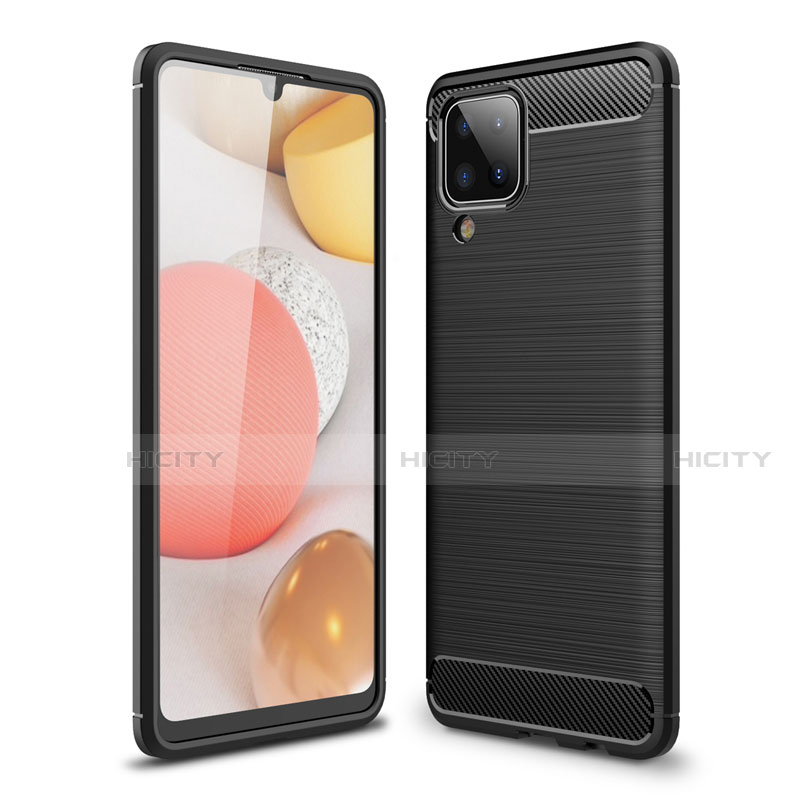 Custodia Silicone Cover Morbida Line per Samsung Galaxy A12 Nero