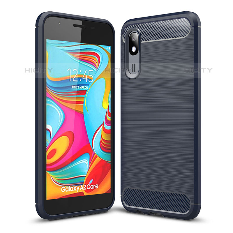 Custodia Silicone Cover Morbida Line per Samsung Galaxy A2 Core A260F A260G Blu