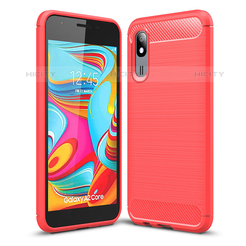 Custodia Silicone Cover Morbida Line per Samsung Galaxy A2 Core A260F A260G Rosso