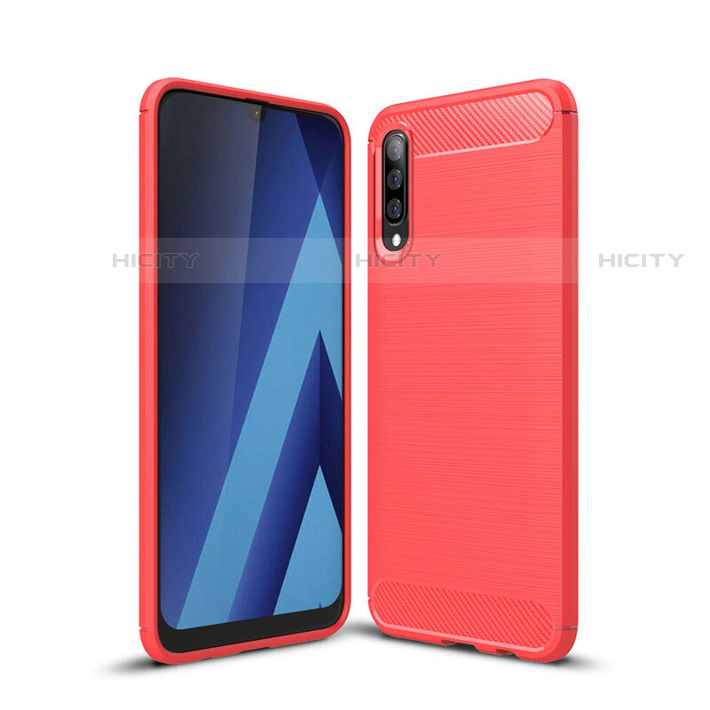 Custodia Silicone Cover Morbida Line per Samsung Galaxy A30S Rosso