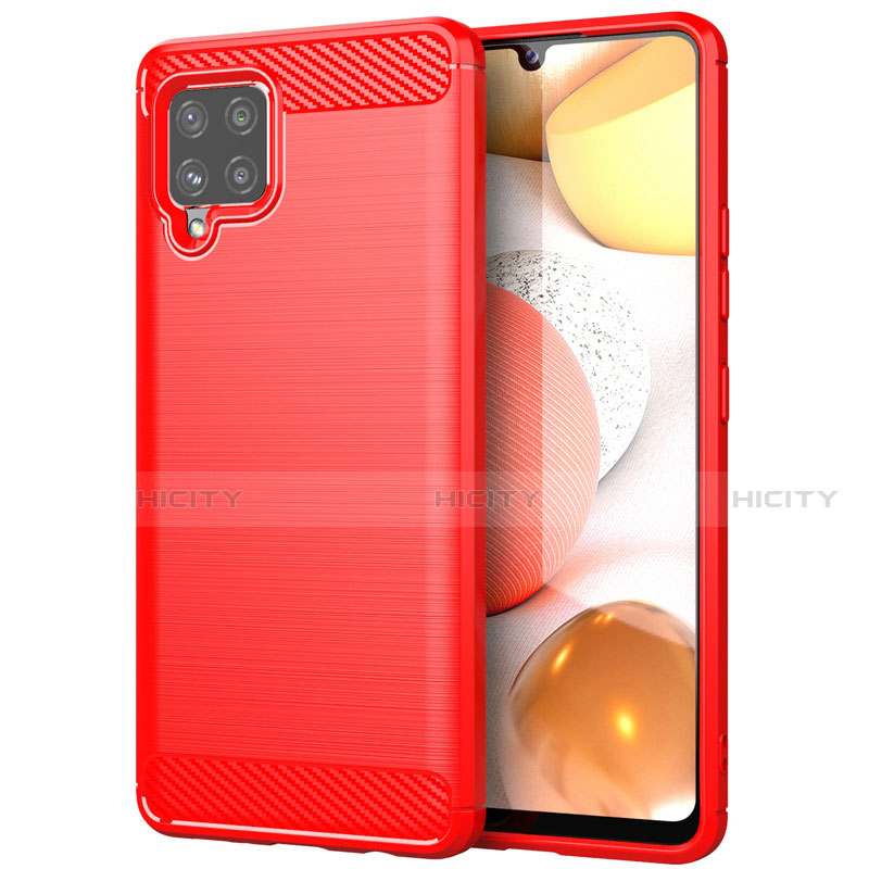 Custodia Silicone Cover Morbida Line per Samsung Galaxy A42 5G Rosso