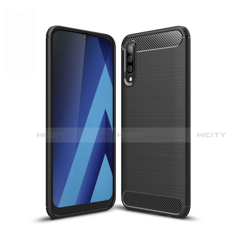 Custodia Silicone Cover Morbida Line per Samsung Galaxy A50 Nero