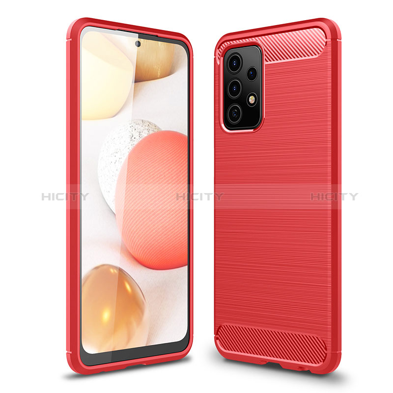 Custodia Silicone Cover Morbida Line per Samsung Galaxy A52s 5G Rosso