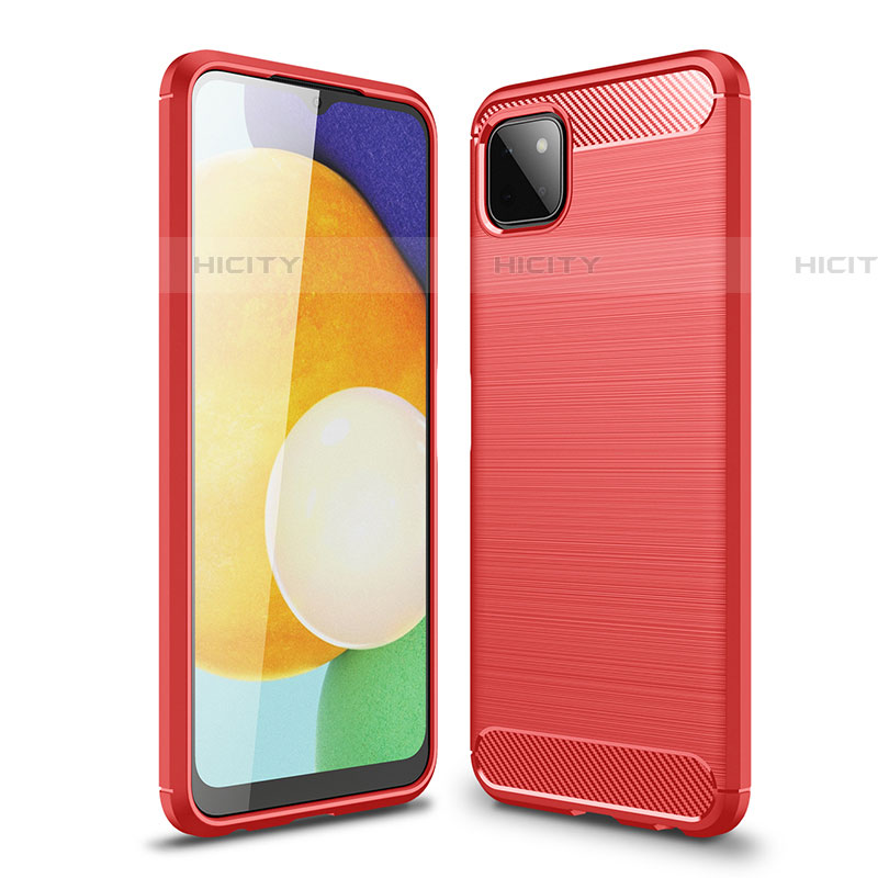 Custodia Silicone Cover Morbida Line per Samsung Galaxy F42 5G Rosso