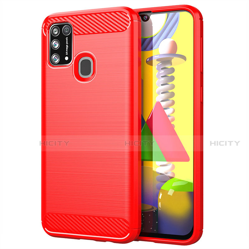 Custodia Silicone Cover Morbida Line per Samsung Galaxy M31 Prime Edition Rosso