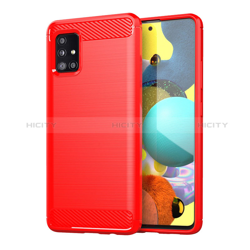 Custodia Silicone Cover Morbida Line per Samsung Galaxy M40S Rosso