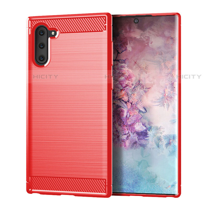 Custodia Silicone Cover Morbida Line per Samsung Galaxy Note 10 5G Rosso