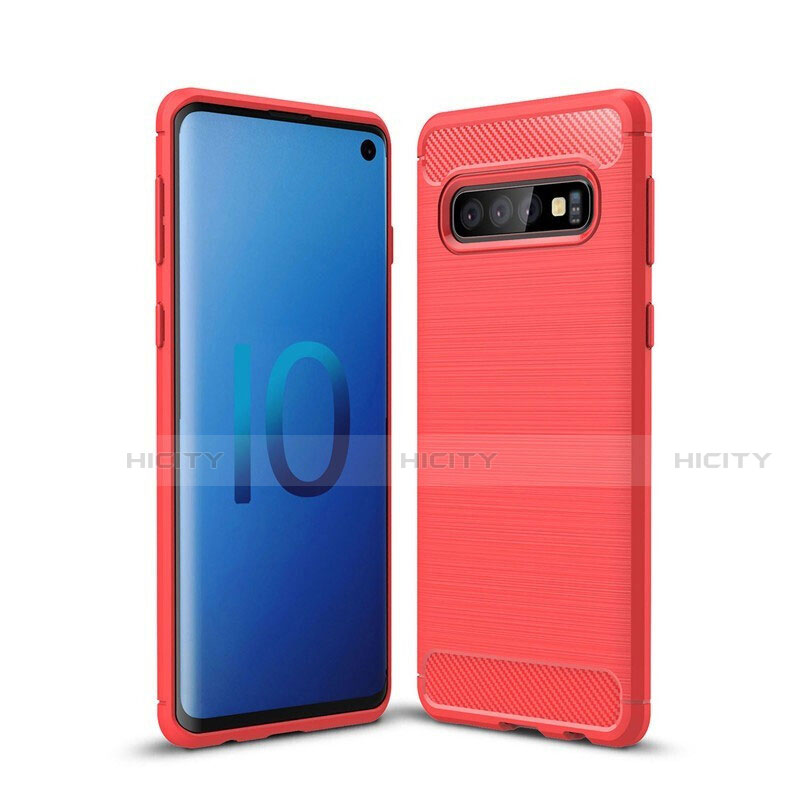 Custodia Silicone Cover Morbida Line per Samsung Galaxy S10 5G Rosso