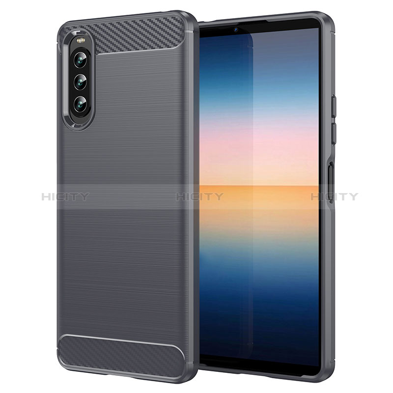 Custodia Silicone Cover Morbida Line per Sony Xperia 10 IV SOG07 Grigio