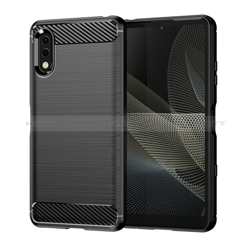 Custodia Silicone Cover Morbida Line per Sony Xperia Ace II Nero