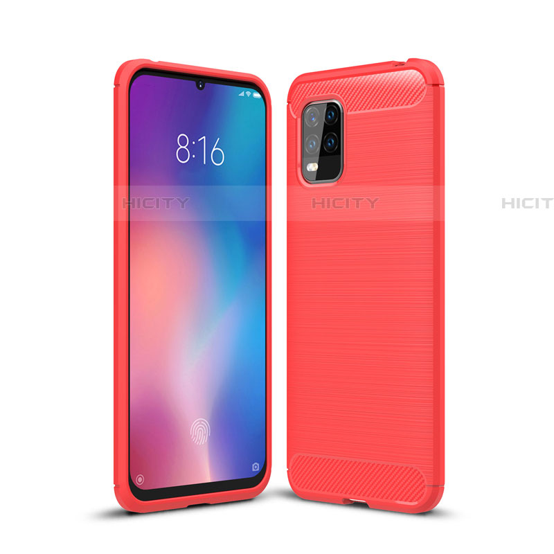 Custodia Silicone Cover Morbida Line per Xiaomi Mi 10 Lite Rosso