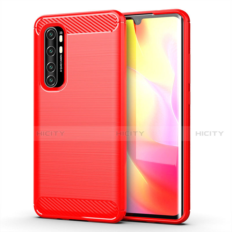 Custodia Silicone Cover Morbida Line per Xiaomi Mi Note 10 Lite Rosso