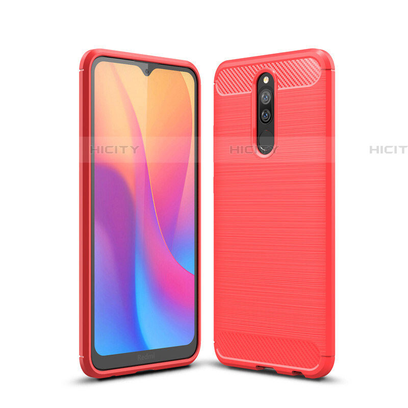 Custodia Silicone Cover Morbida Line per Xiaomi Redmi 8 Rosso