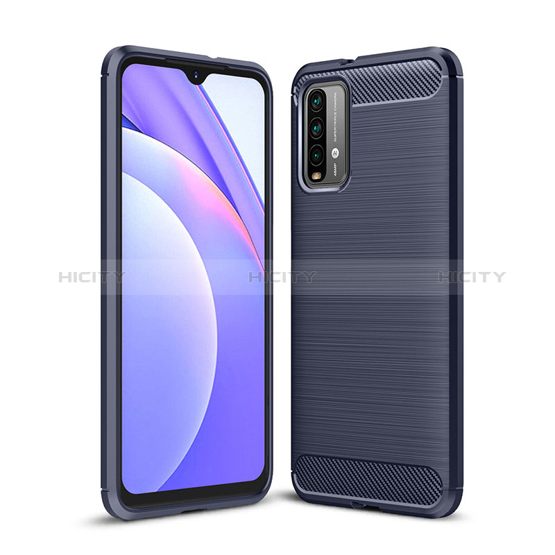 Custodia Silicone Cover Morbida Line per Xiaomi Redmi 9 Power Blu