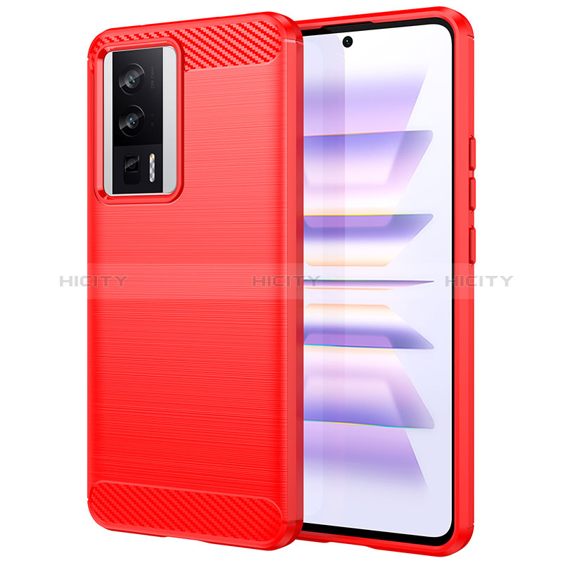 Custodia Silicone Cover Morbida Line per Xiaomi Redmi K60 5G Rosso