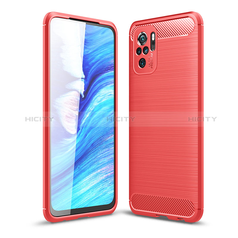 Custodia Silicone Cover Morbida Line per Xiaomi Redmi Note 10S 4G Rosso