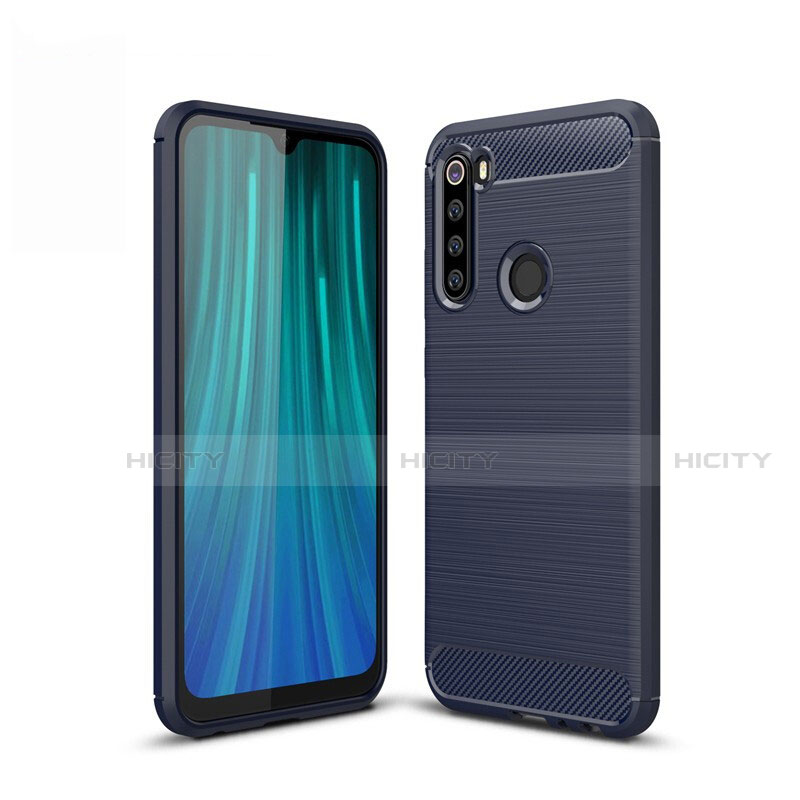 Custodia Silicone Cover Morbida Line per Xiaomi Redmi Note 8 (2021) Blu