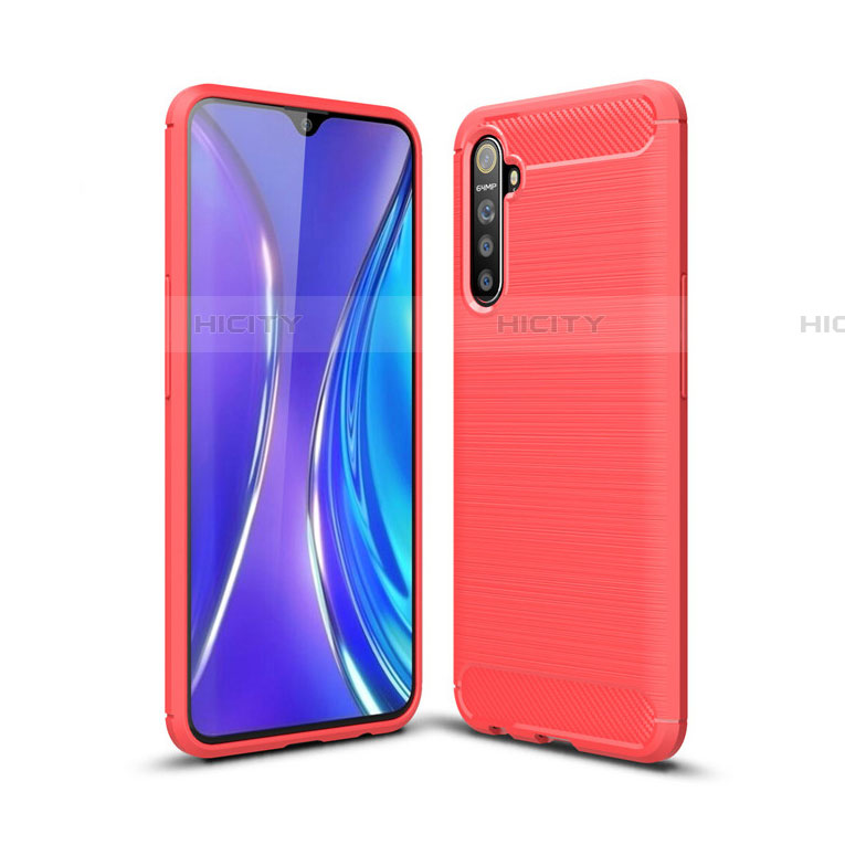 Custodia Silicone Cover Morbida Line S01 per Realme XT Rosso