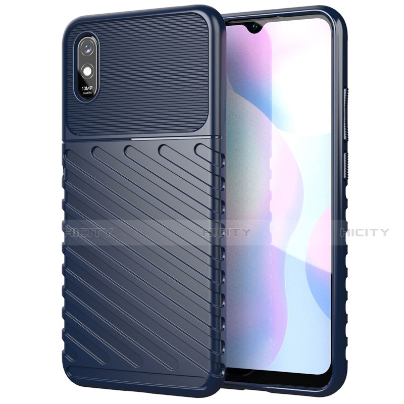 Custodia Silicone Cover Morbida Line S01 per Xiaomi Redmi 9AT Blu