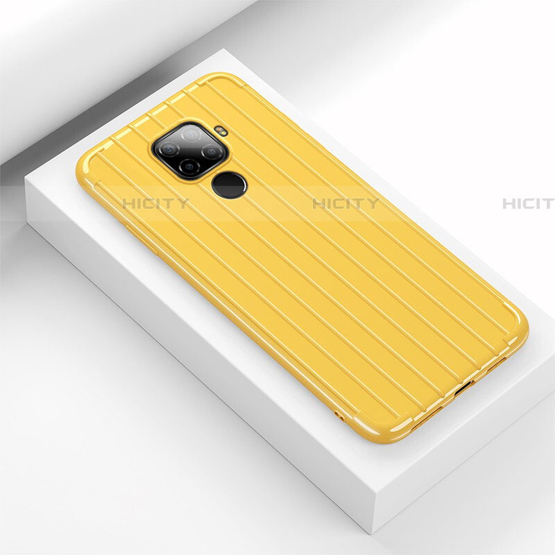 Custodia Silicone Cover Morbida Line S03 per Huawei Mate 30 Lite Giallo