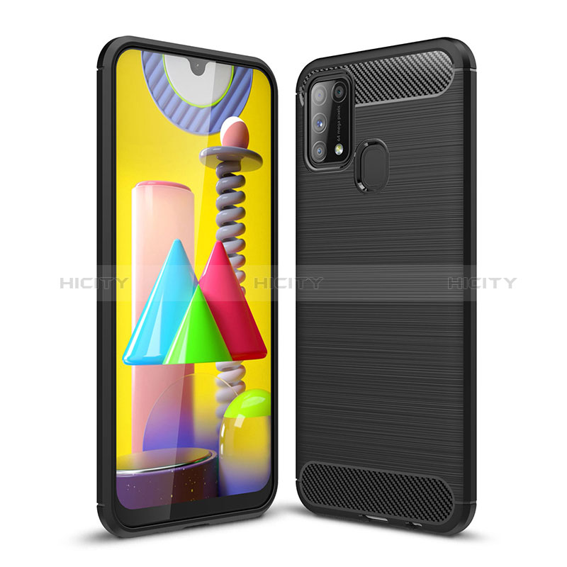 Custodia Silicone Cover Morbida Line WL1 per Samsung Galaxy M31 Prime Edition Nero