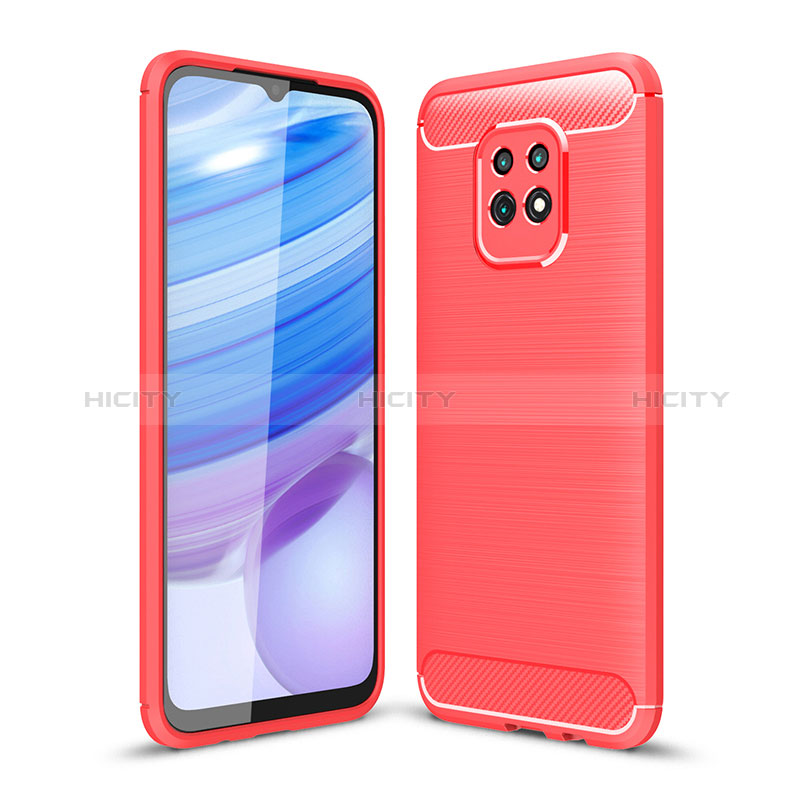 Custodia Silicone Cover Morbida Line WL1 per Xiaomi Redmi 10X Pro 5G Rosso